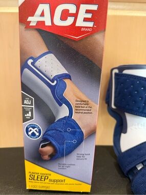 New ACE Brand Navy Blue Plantar Fasciitis Sleep Support